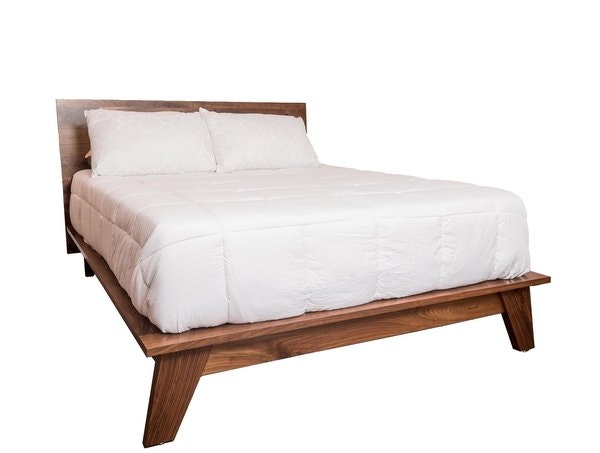 Amish Cumulus Lake Mid-Century Modern Platform Bed Frame