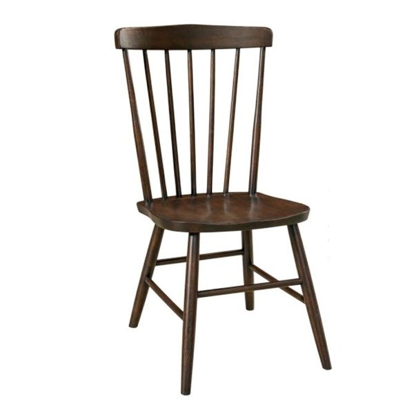 Amish Solid Wood Modern Farmhouse Windsor Dining Chair