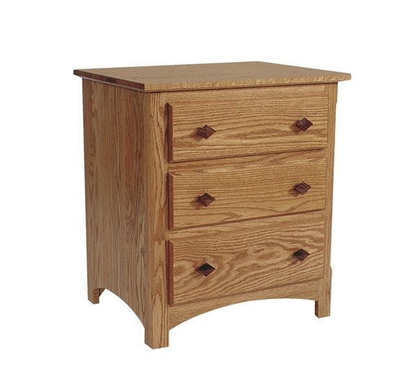 Amish Solid Wood Devonport Mission Nightstand
