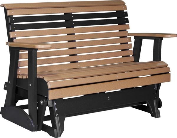 Amish LuxCraft 4' Plain Poly Glider Bench