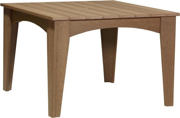 LuxCraft Island 44" Square Poly Dining Table