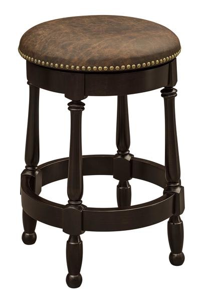 Amish Goffstown Swivel Backless Stool