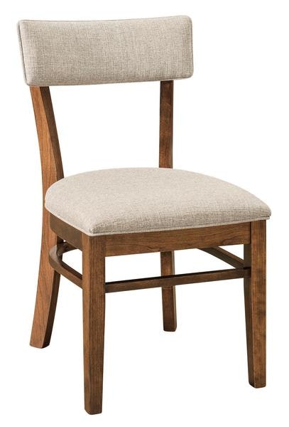 Amish Alstead Mid-Century Modern Upholstered Dining Chair