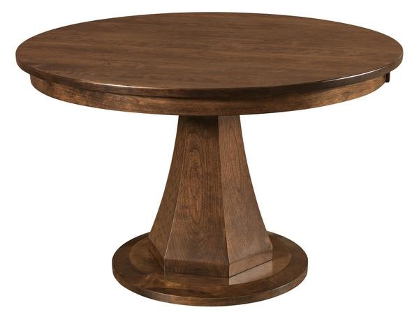 Amish Alstead Modern Round Dining Table