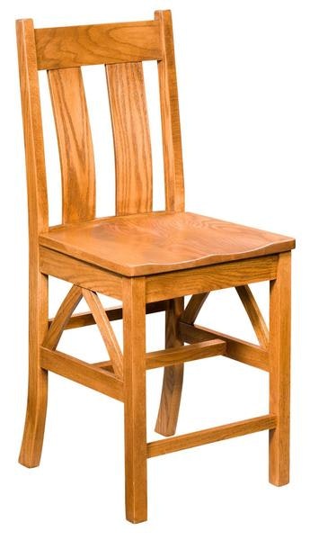 Amish Columbus Stationary Counter and Bar Stool