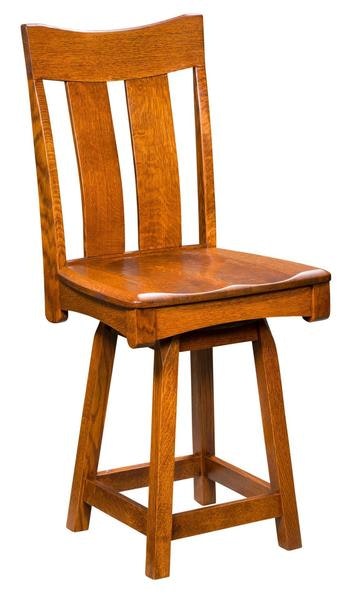 Amish Baltimore Mission Swivel Bar Stool