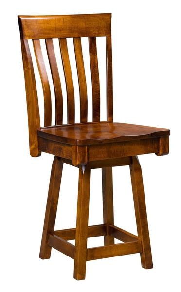Amish Mooresville Swivel Bar Stool