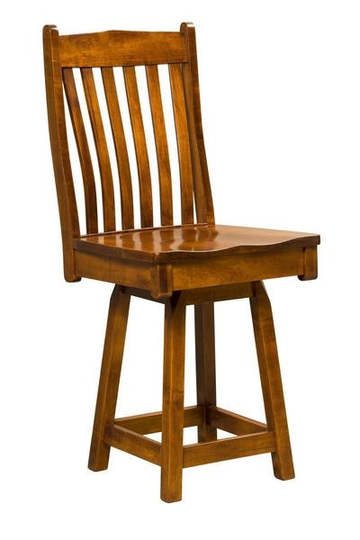 Amish Thorton Swivel Counter and Bar Stool