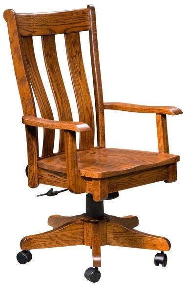 Amish Verona Desk Chair with Gas Lift