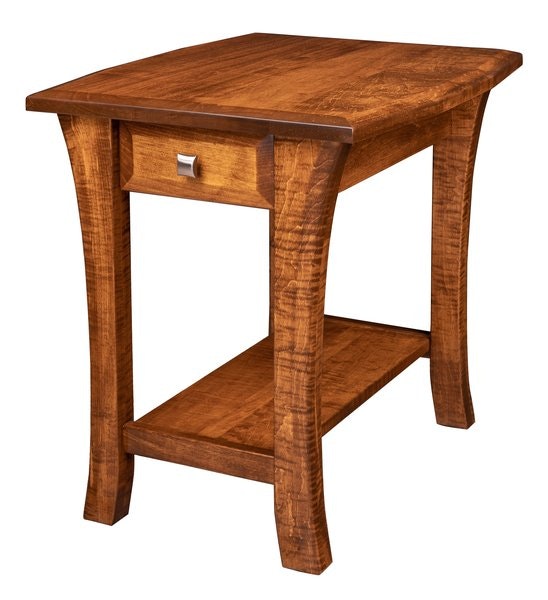 Amish Nina End Table with One Drawer