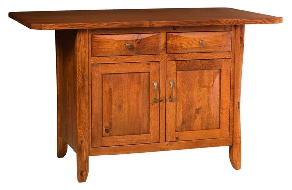 Amish Wade Hardwood Kitchen Island