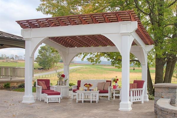 Amish Santa Fe Vinyl Pergola Kit