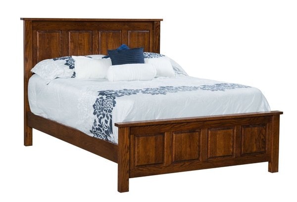 Amish Amos 4 Panel Bed