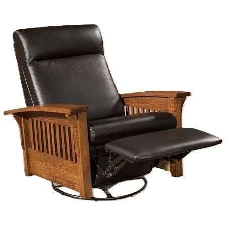 Amish Cordell Glider Recliner with Swivel