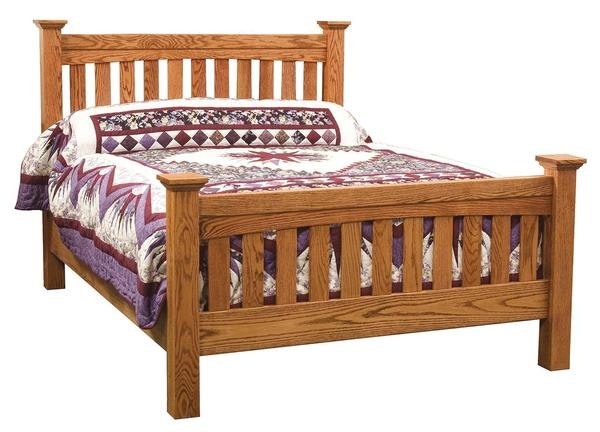 Amish Ellis Slat Mission Bed