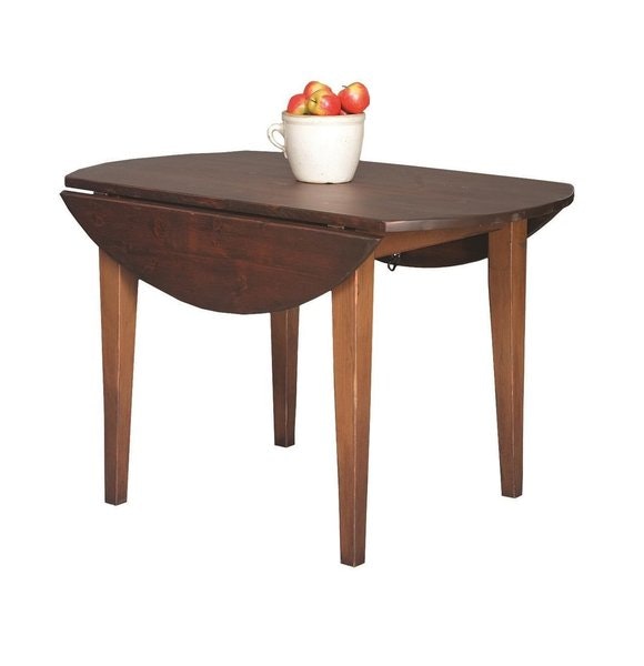 Honey Brook 4' Round Harvest Drop Leaf Dining Table