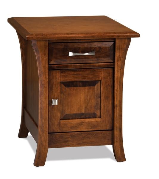 Solid Wood End Table Cabinet from DutchCrafters Amish Furniture