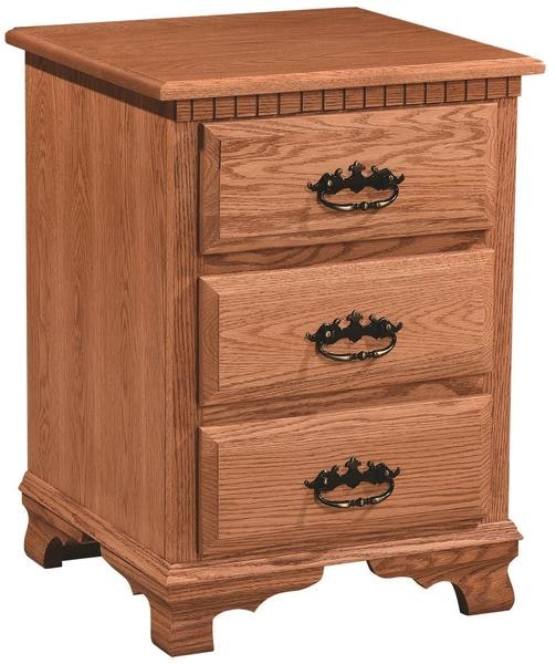 Amish Petoskey Three-Drawer Nightstand