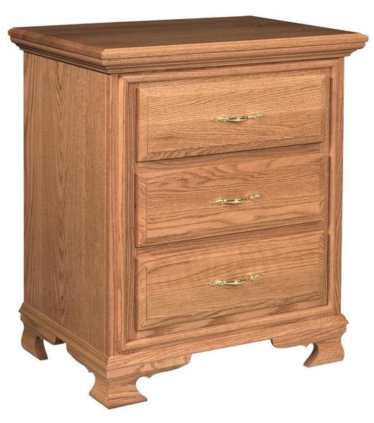 Amish Port Huron Three-Drawer Nightstand