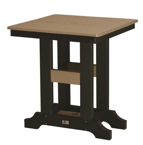 Berlin Gardens Classic 28" Square Poly Bar Height Table