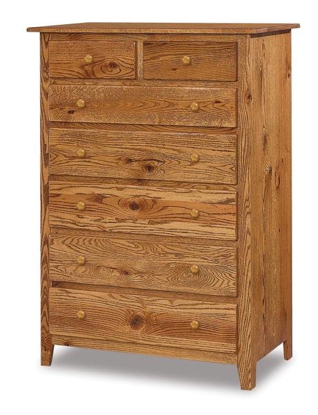 Amish Shaker 57 1/2 Tall 7-Drawer Chest of Drawers with Tapered Legs