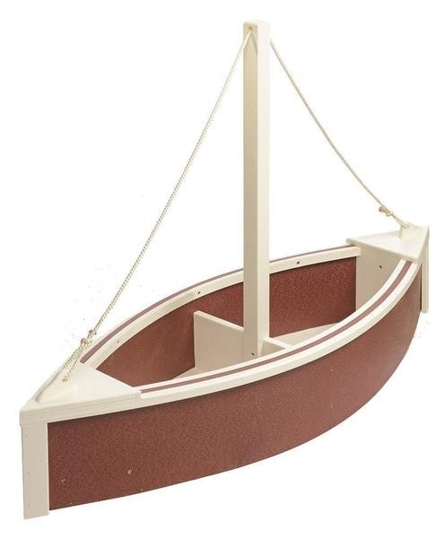 Amish Poly Outdoor Sailboat Planter Box