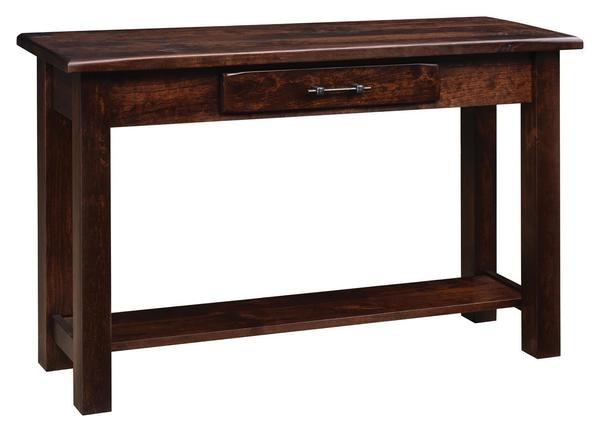 Amish Sussex Simulated Barnwood Sofa Table