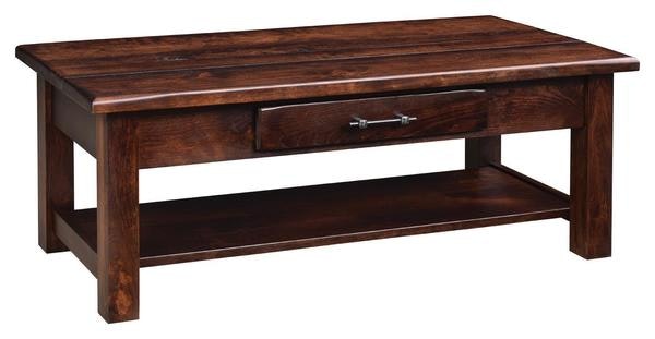 Amish Sussex Simulated Barnwood Coffee Table