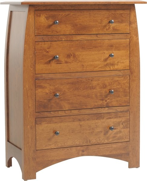 Amish 38 Wide Juliet Chest of Drawers shown in Rustic Cherry with Michael’s Cherry Finish