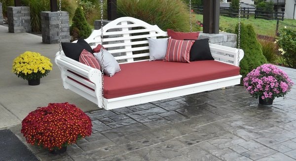 Amish Poly Chester Porch Swing Bed