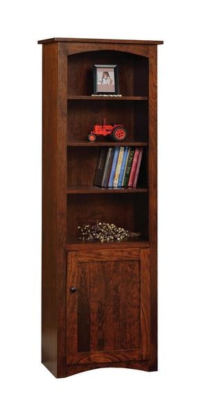 Amish Buford Bookcase with Optional Doors