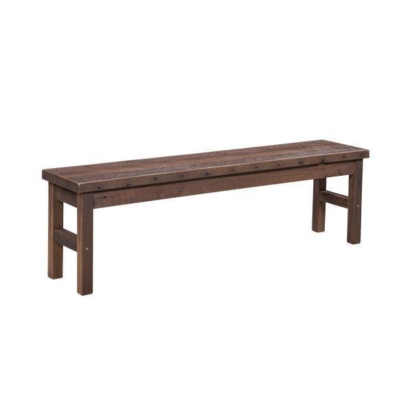 Amish Reclaimed Barn Wood Oxford Bench