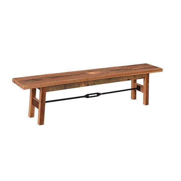 Amish Cleveland Barn Wood Dining Bench