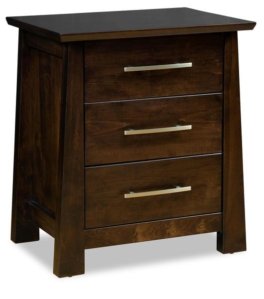 Amish Alexandria Three Drawer Nightstand