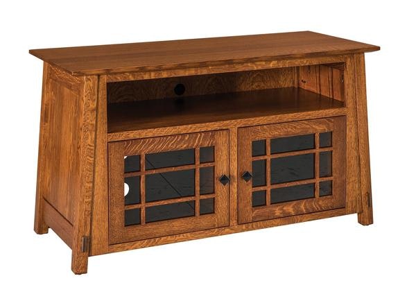 Amish Seboyeta Mission TV Console Cabinet with Sound Bar Shelf 49"