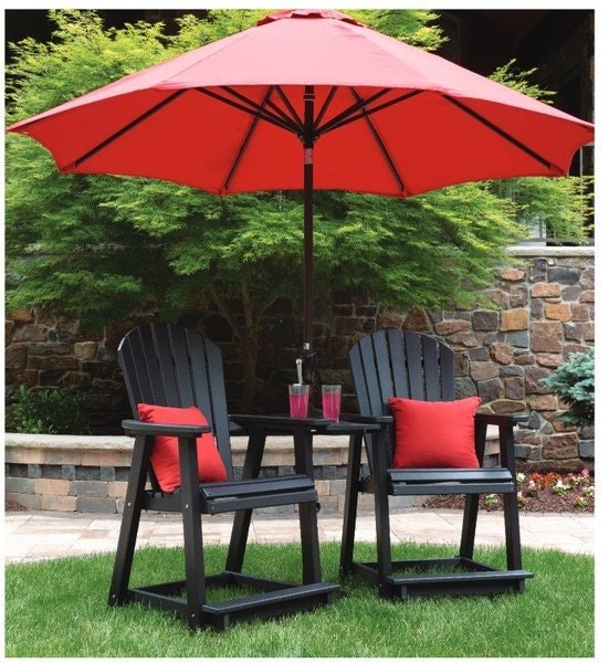 Berlin Gardens Comfo-Back Patio Bar Chair Set