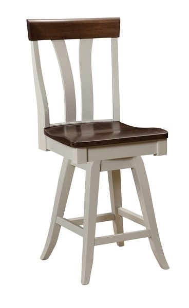 Small Chantilly Bar Stool with Swivel Seat from DutchCrafters Amish