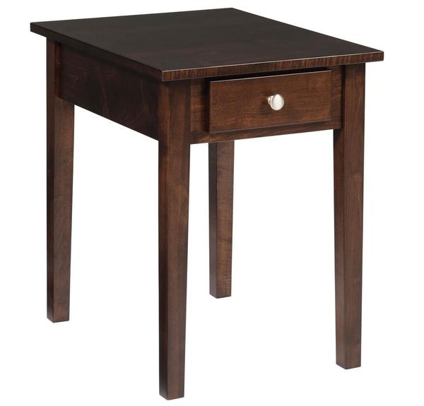 Amish Linden Chairside End Table