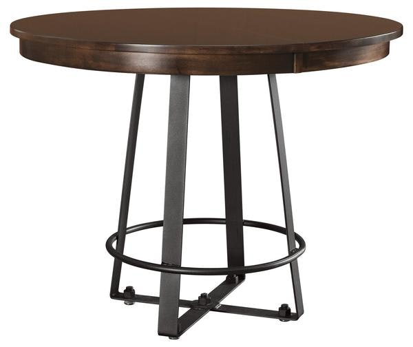 Amish Industrial Iron Forge Pub Table