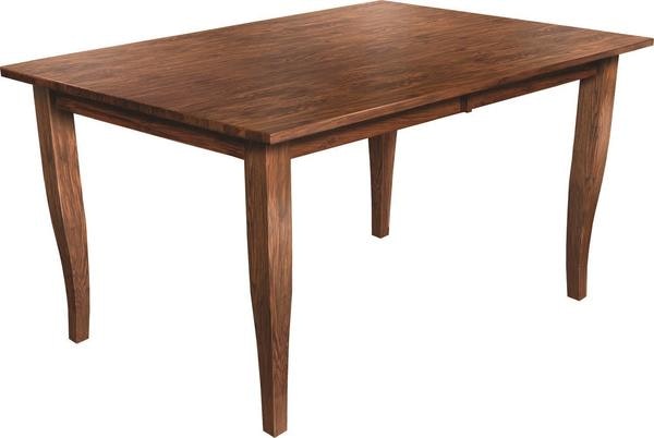 Amish Curve Shaker Leg Dining Table