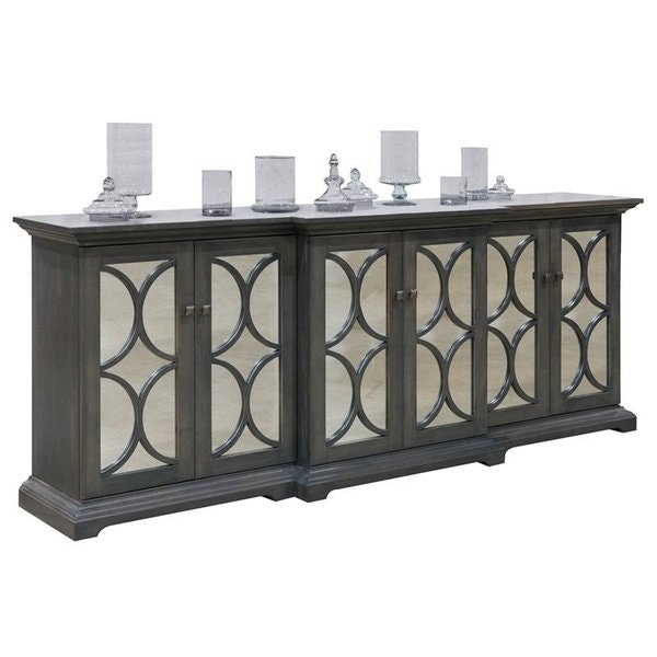 Amish Dallas Contemporary Sideboard with Mirror Doors