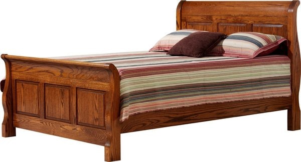 Amish Crestwood Kid's Sleigh Panel Bed