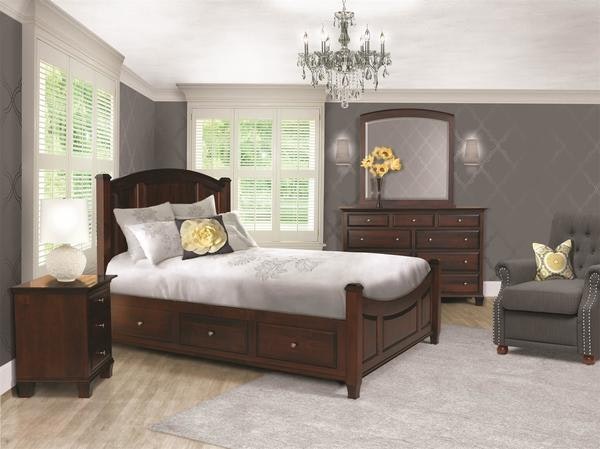 Amish Made Hooper Bay Solid Wood 4-Piece Bedroom Set