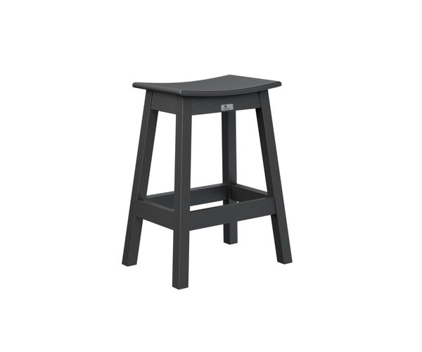 Berlin Gardens Outdoor Poly Saddle Counter Stool from DutchCrafters
