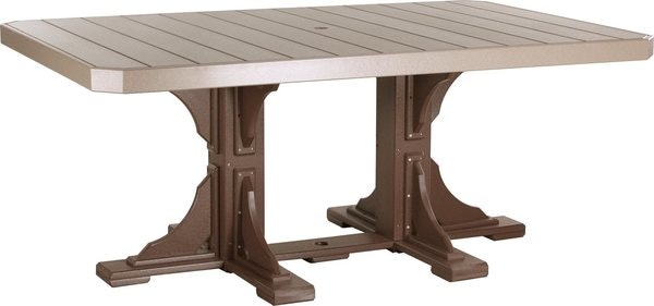 LuxCraft Poly Lumber Rectangular Outdoor Dining Table