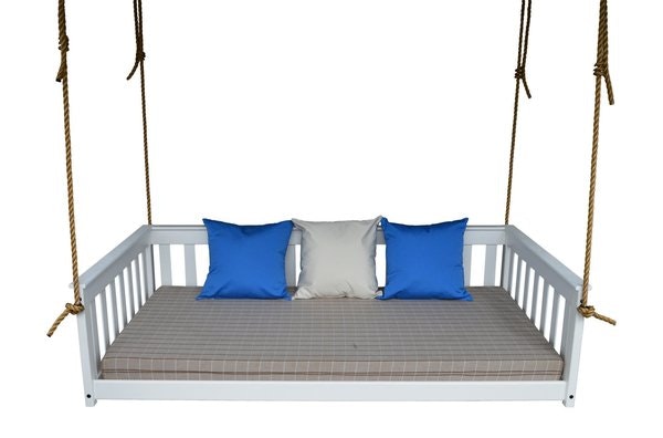 Pine Wood Porch DayBed Swing from DutchCrafters Amish Furniture