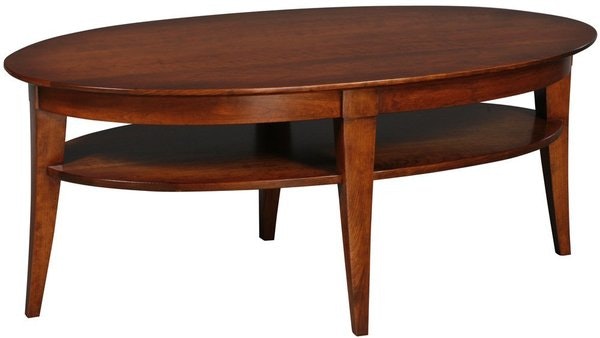 Amish Patterson Oval Coffee Table