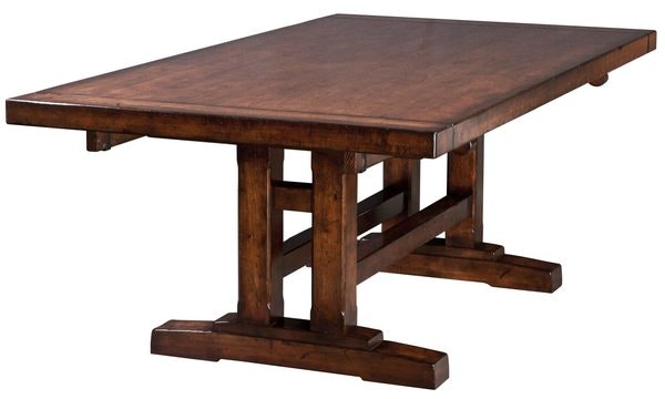 Amish Rawlins Rectangular Trestle Dining Table