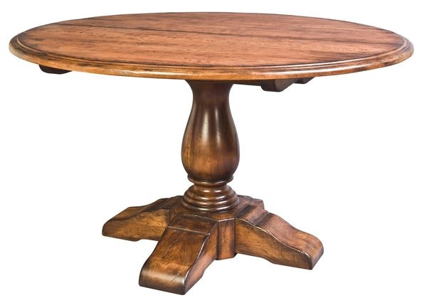Amish Aurora Single Pedestal Extension Dining Table