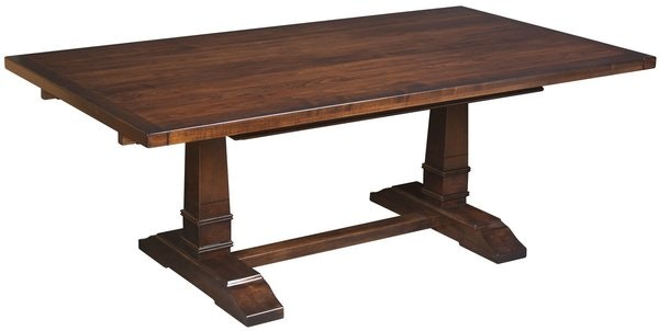 Amish Capitola Trestle Extension Dining Table